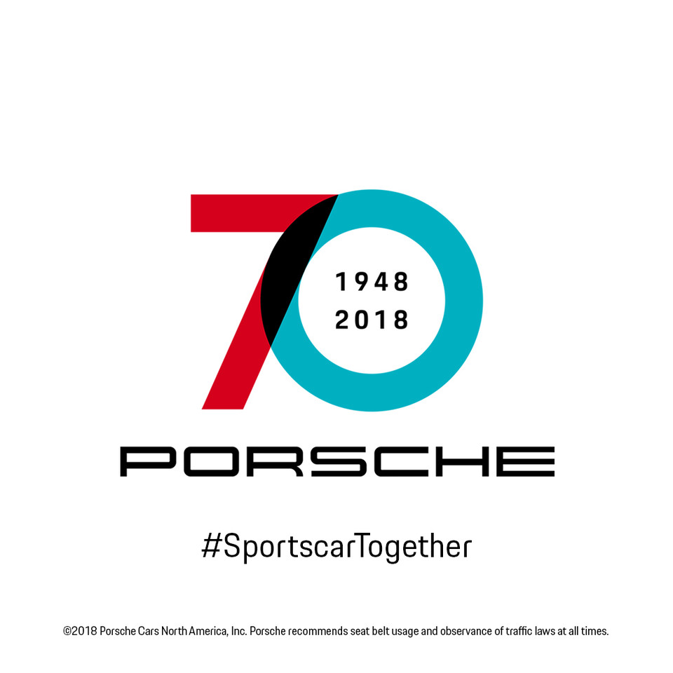 Porsche Facebook Post celebrating 70 years