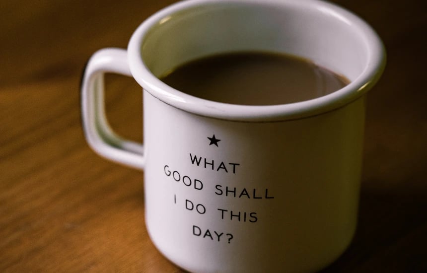 Motivational cup of coffee 