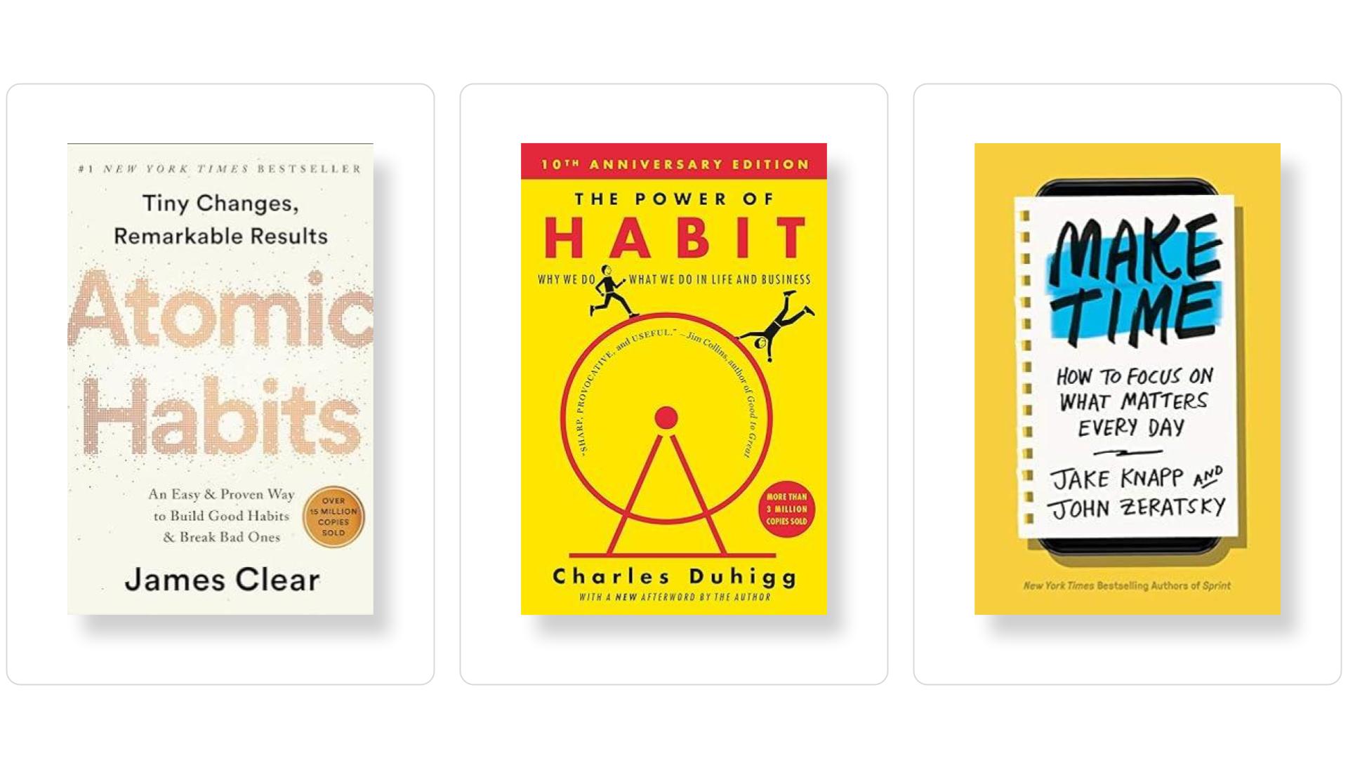 3 Books for habit building