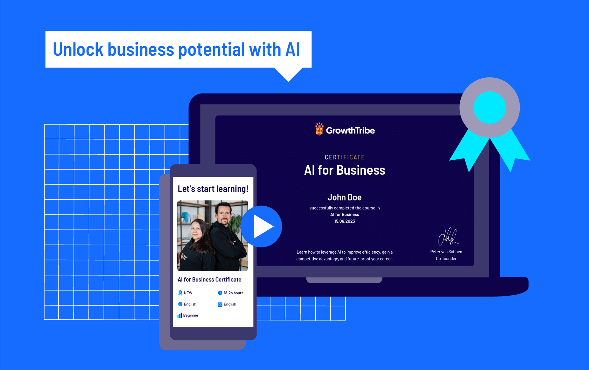 Become certified in AI for business