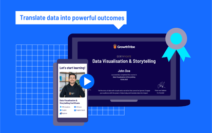 Become certified in data visualisation & storytelling
