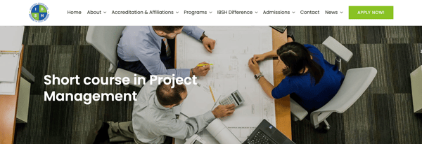 Short course in Project Management at IBSH