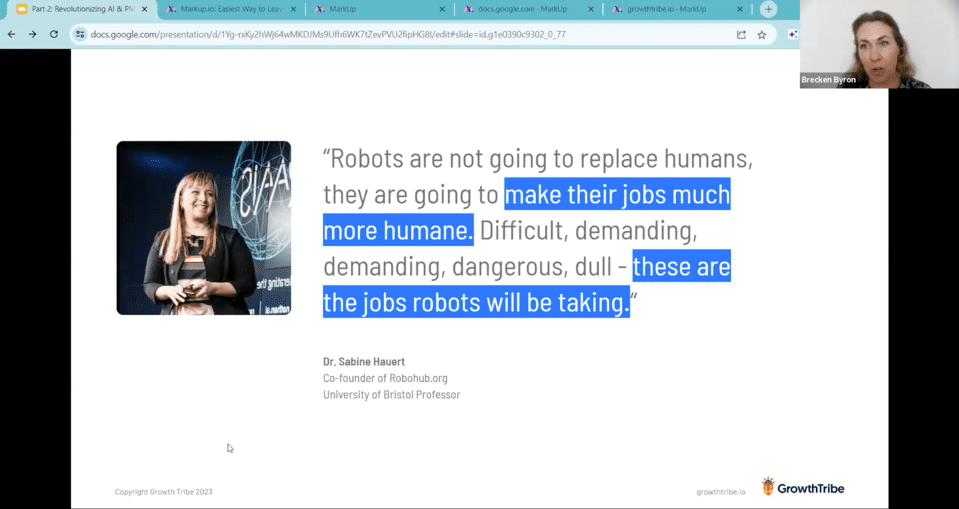 Robots are not going to replace humans. They're going to make their jobs much more humane. Difficult, demanding and dangerous jobs will be taken by the robots.