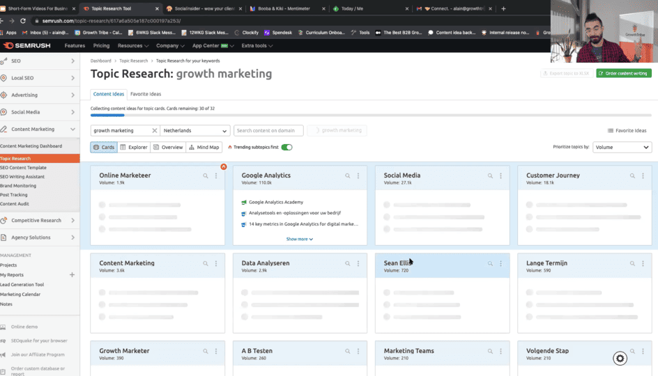 SEMRush is a useful tool you can use in order to find topic resonating with your audience.