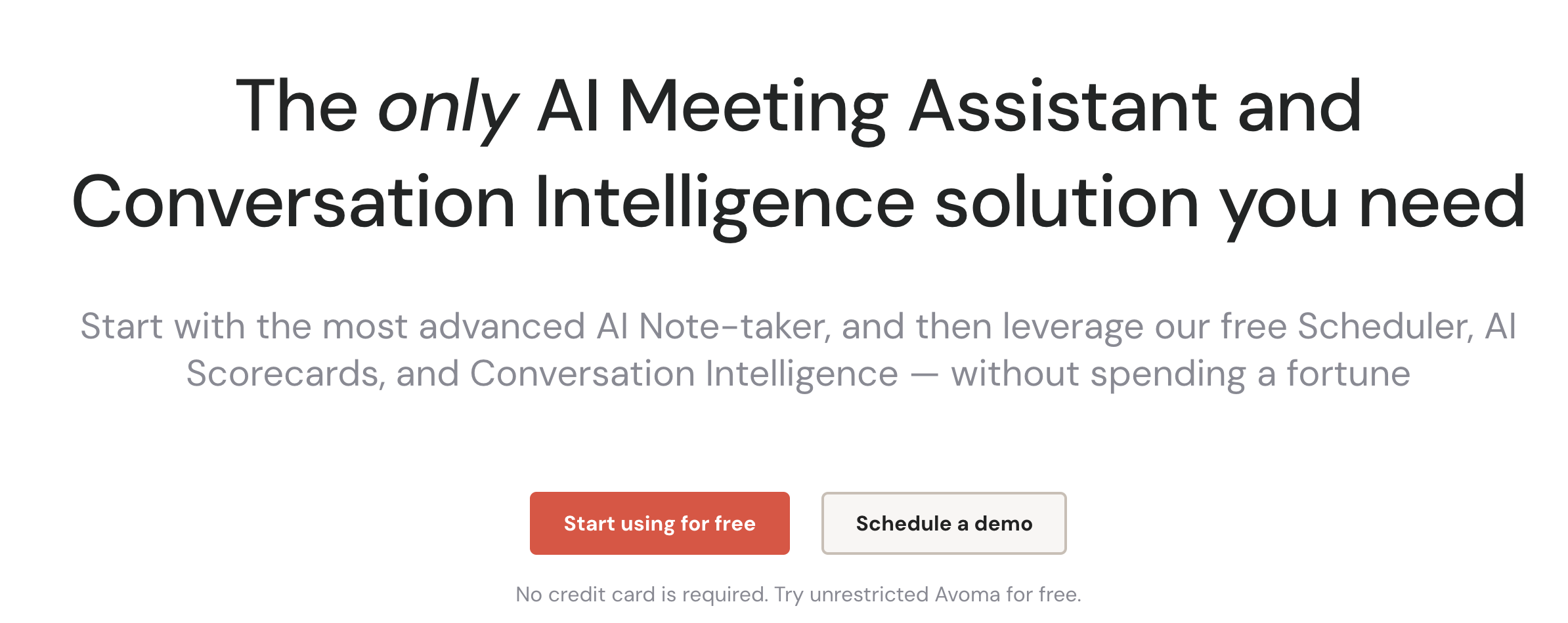 Avoma AI meeting assistant