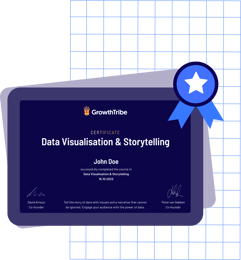 Get certified in Data Visualisation & Storytelling at Growth Tribe