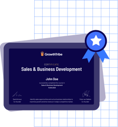 Get certified in Sales & Business Development at Growth Tribe