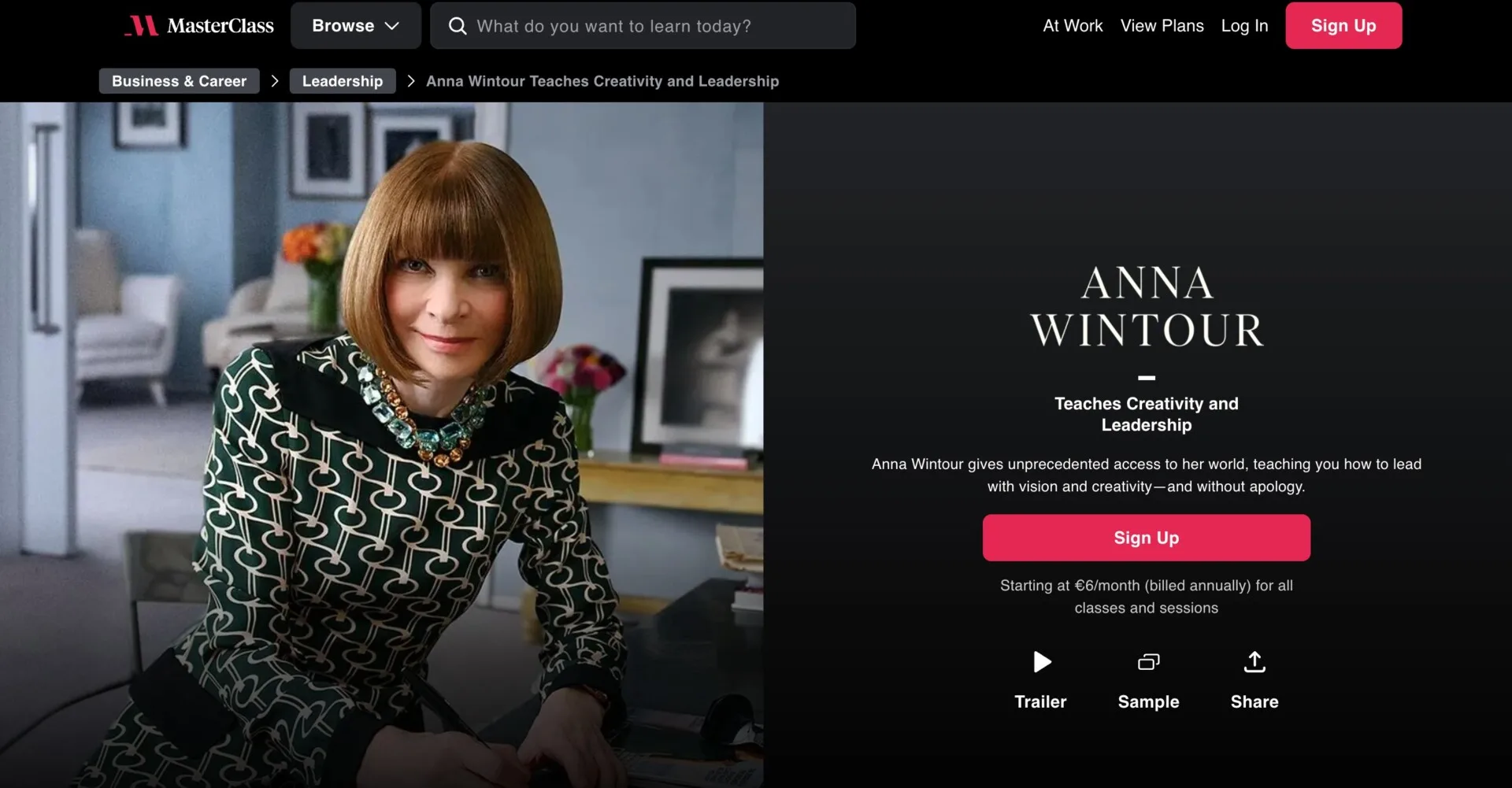 Explore The 5 Best Leadership Courses To Dominate 6 Anna Wintour Masterclass on Creativity and Leadership