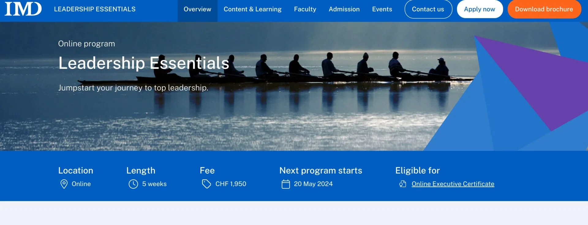 Explore The 5 Best Leadership Courses To Dominate 5 leadership essentials Online Program from IMD