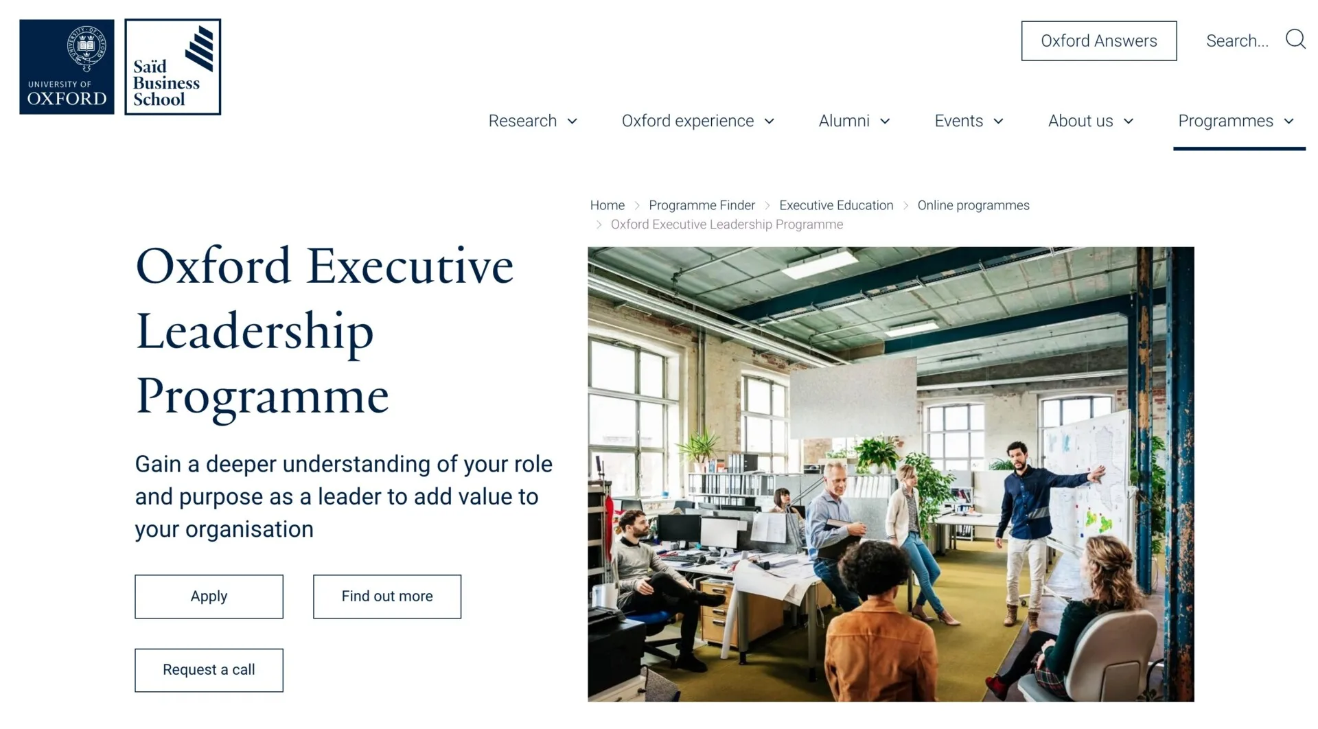 Explore The 5 Best Leadership Courses To Dominate 3 Oxford Executive Leadership Programme