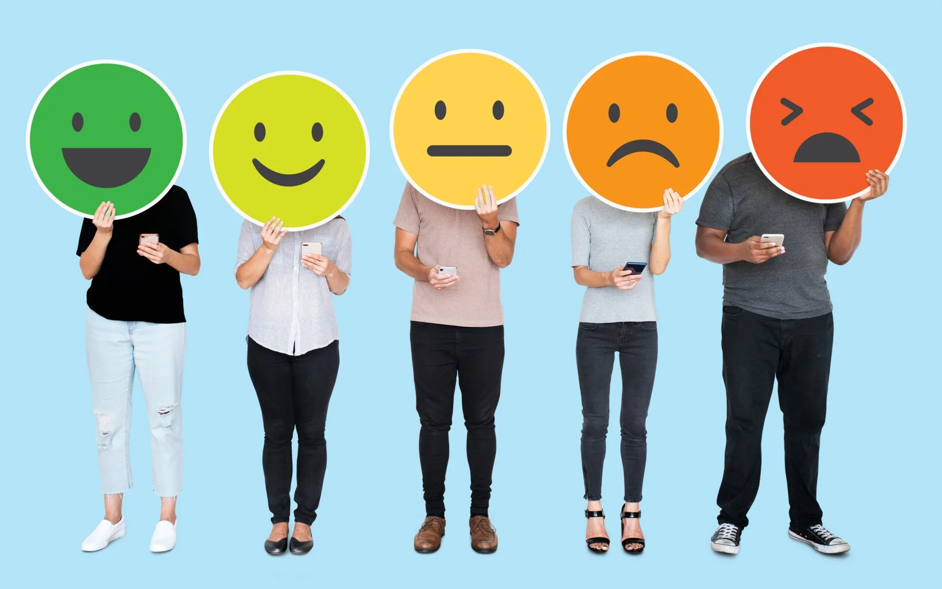 What is Brand Communication: Definition, Strategy & Tips 11 Likert scale from happy to angry to indicate response