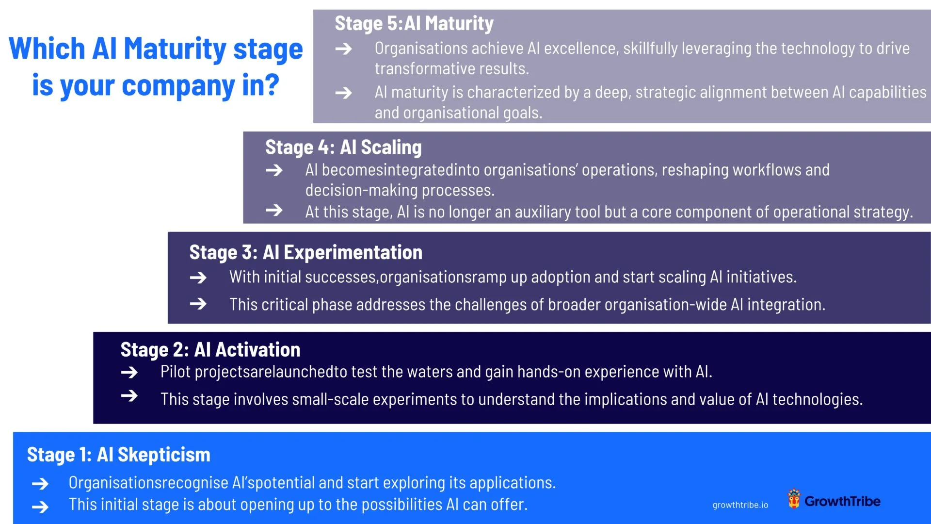 Unlocking AI Maturity: How to Accelerate Your Organisation’s AI Journey in 2025 1 Which AI maturity stage