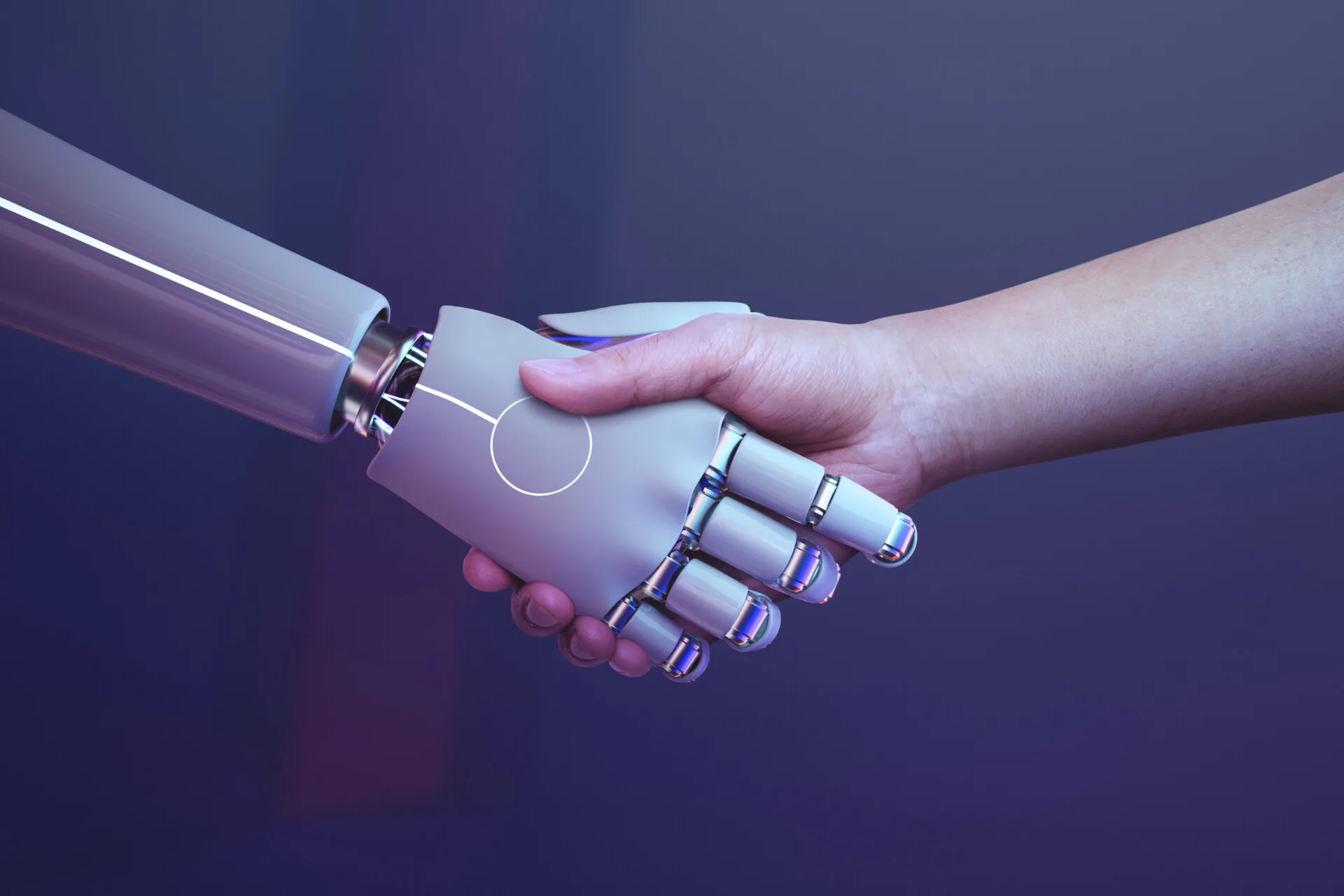 The Power of Collaboration: Enhancing Team Performance Tactics 15 Ai hand shaking a regular hand