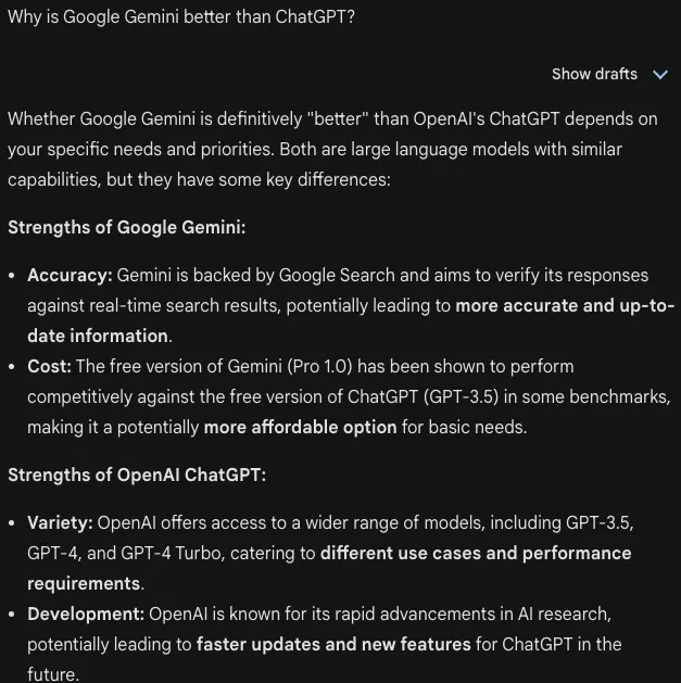 ChatGPT vs Google's Gemini - Find Your Perfect Match. 10 ChatGPT prompt example