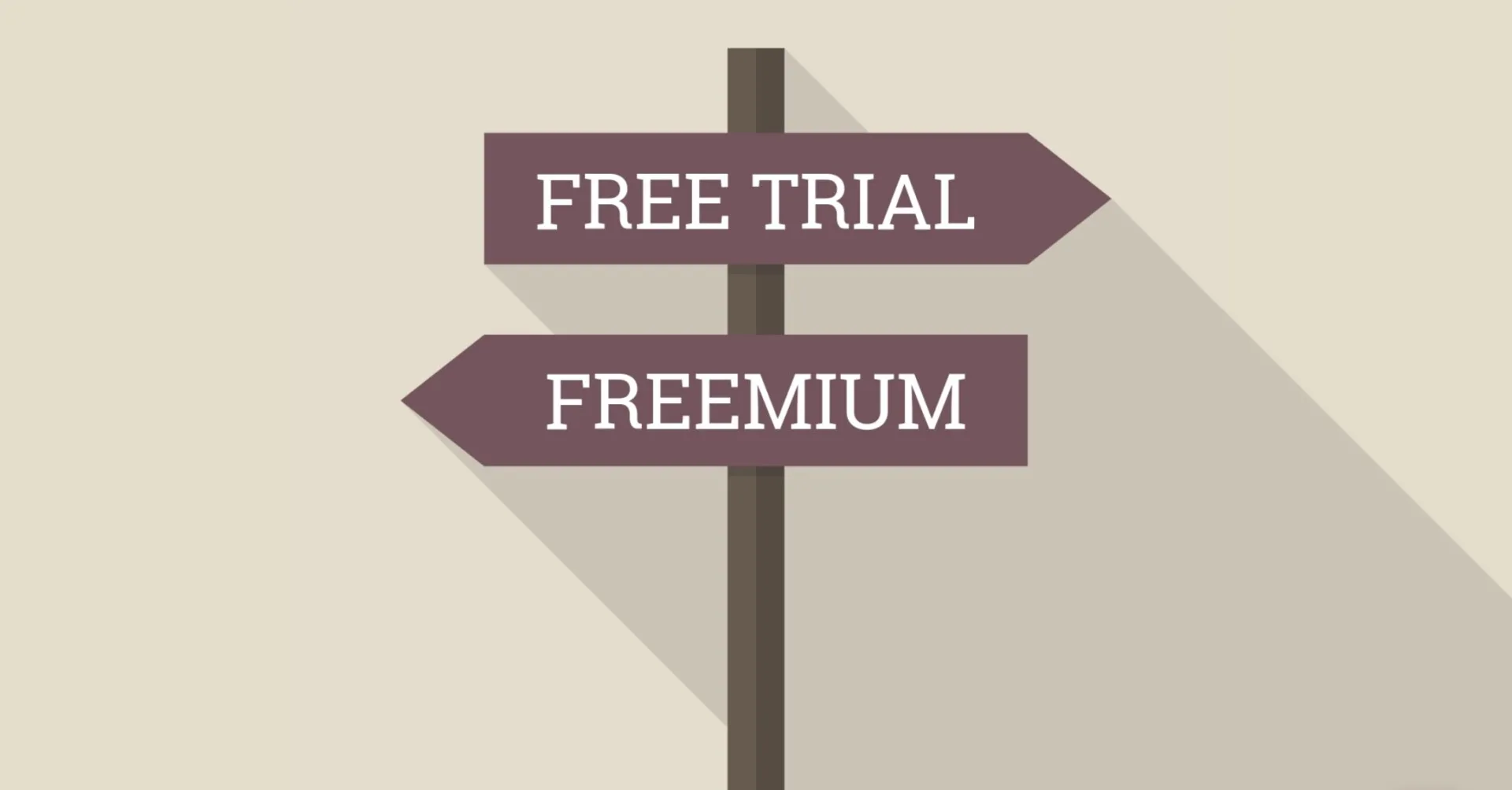 Reach your 2025 business targets with these 9 growth strategies 3 2 road signs with freetrail points to the right and freemium to the left